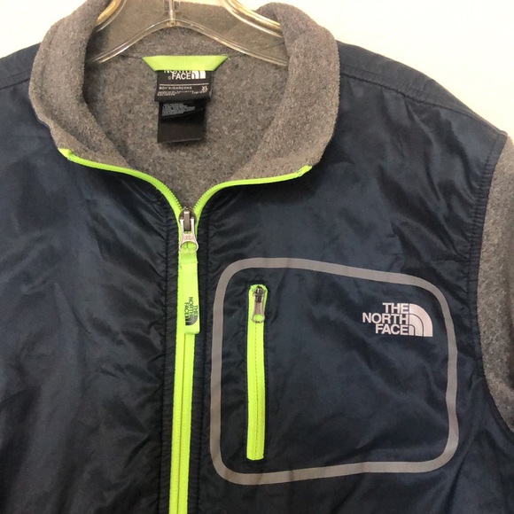 North face boys extra-large please and nylon zip up jacket - Picture 2 of 4